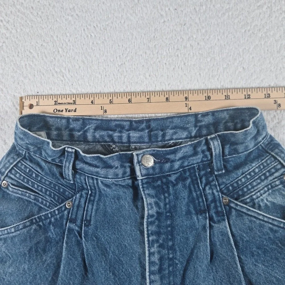 Vtg Roper Jeans Women Sz 13 Blue 80s‎ 90s Western High Rise Pleated Made In USA